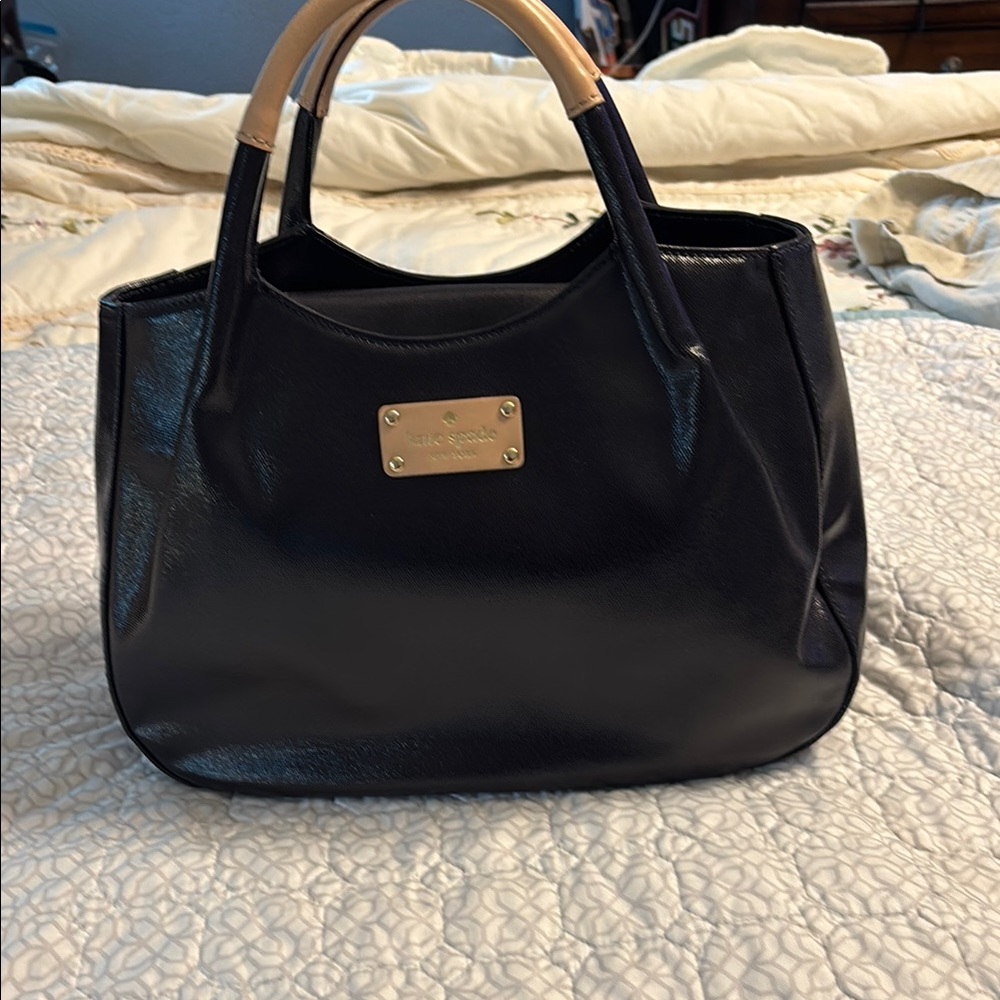 Kate Spade Black Tote Bag with Structured Design